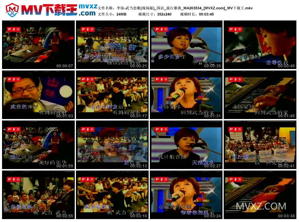 李琼-武当恋歌(现场版)_国语_流行歌曲_MA203534